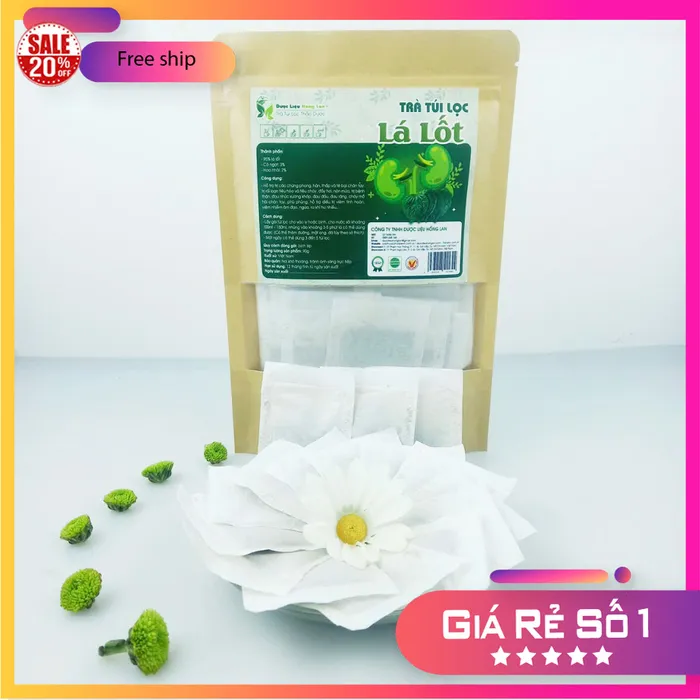 Trà Túi Lọc Lá Lốt bịch 90g (30 túi lọc x 3g) - Dược Liệu Hông Lan 6