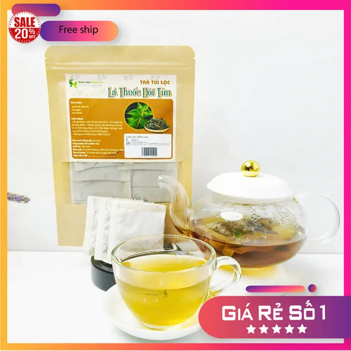 Trà Túi Lọc Cây Dòi (Bọ Mắm) 90g (30 túi lọc x 3g) - Dược Liệu Hồng Lan 4