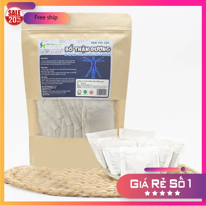 Trà Rễ Mật Nhân mix 14 vị giúp bổ thận tráng dương 90g (30 túi lọc x 3g) - Dược Liệu Hồng Lan 2
