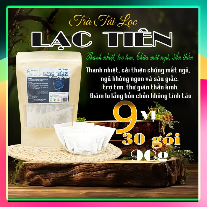 Trà Lá Vông Nem mix 9 vị Chữa Mất Ngủ Giúp An Thần Ngủ Ngon, Ăn Ngon, Đẹp Da, - Dược Liệu Hồng Lan 2