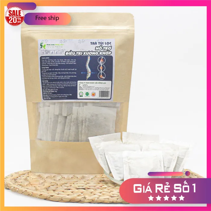 Trà Tục Đoạn mix 16 vị hỗ trợ điều trị Xương Khớp 90g (30 túi lọc x 3g) - Trà Túi Lọc Hồng Lan  4