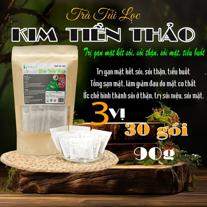 Trà Túi Lọc HTĐT Sỏi Thận Kim Tiền Thảo 90g (30 gói x 3g) - Dược Liệu Hồng Lan 4